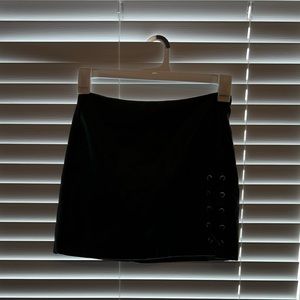 Black Forever 21 Leather Mini Skirt